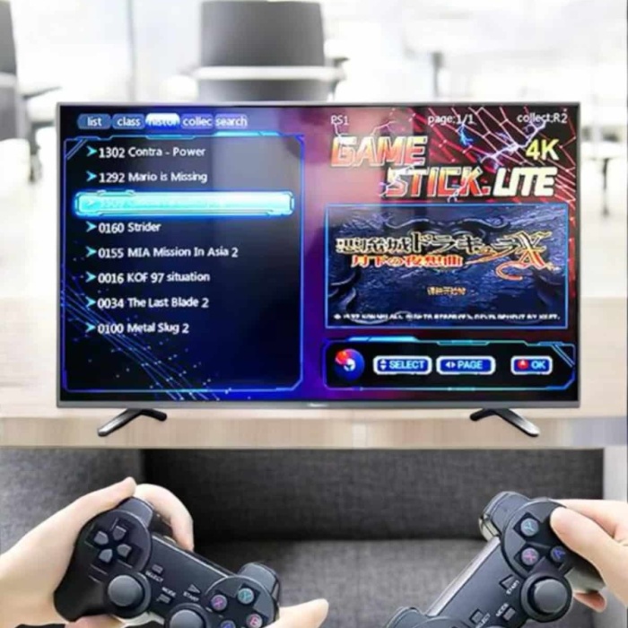KESGİN MARKET ® Game Stick 2000 Oyunlu 2.4G Kablosuz Çift Kol Yüksek Hassasiyetli Wireless