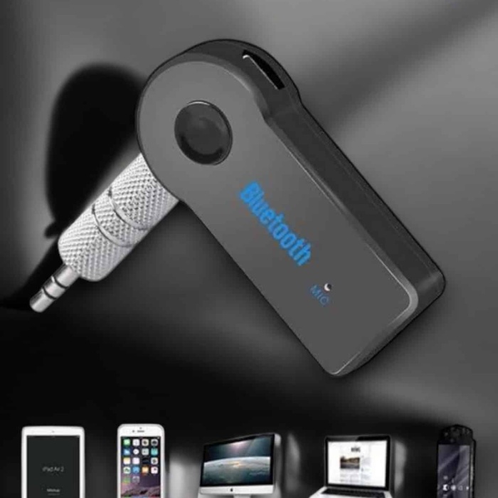 KESGİN MARKET ® Kablosuz Bluetooth Aux Araç Kiti Siyah Hafıza Kartlı