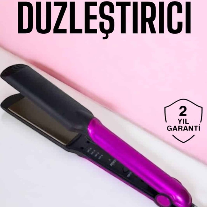 KESGİN MARKET ® Saç Düzleştirici Isı Ayarlı Seramik Kaplama Döner Kablo Yıpranma Karşıtı