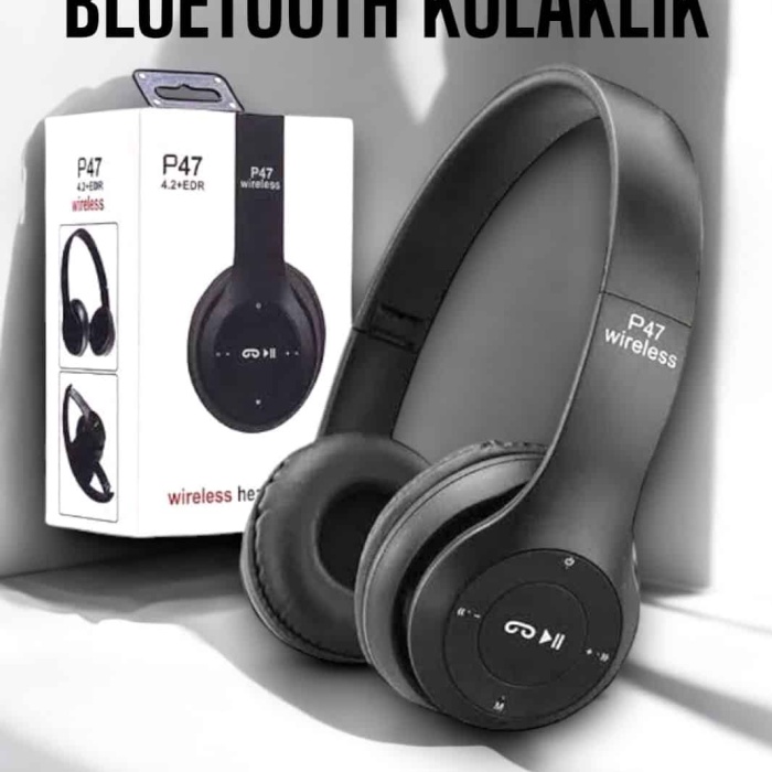 KESGİN MARKET ® Kulak Üstü TF Kart ve AUX Destekli Ergonomik Bluetooth Kulaklık
