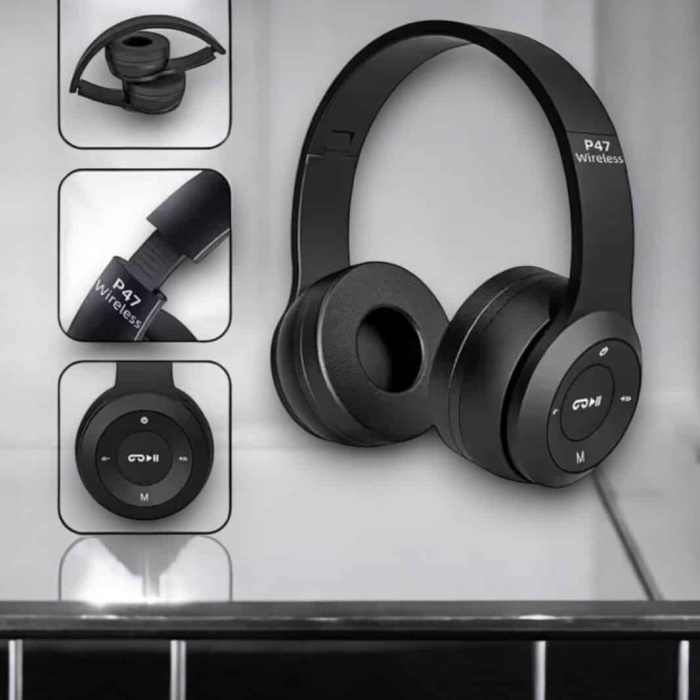 KESGİN MARKET ® Kulak Üstü TF Kart ve AUX Destekli Ergonomik Bluetooth Kulaklık