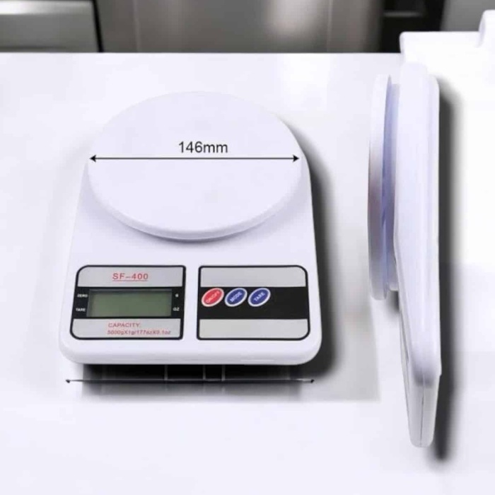 KESGİN MARKET ® Net LCD Ekran ve Otomatik Kapanma Özelliği ile Uzun Ömürlü Dijital Mutfak Tartısı