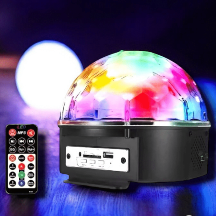 KESGİN MARKET ® Bluetooth ve Uzaktan Kumandalı Çok Renkli Masaüstü Disko Topu