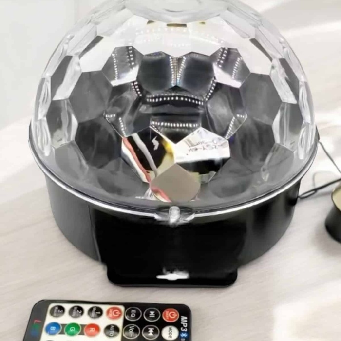 KESGİN MARKET ® Bluetooth ve Uzaktan Kumandalı Çok Renkli Masaüstü Disko Topu
