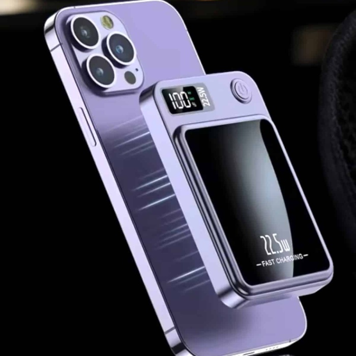 KESGİN MARKET ® Pratik ve Taşınabilir 10.000 mAh Wireless Powerbank Hızlı Şarj Avantajı