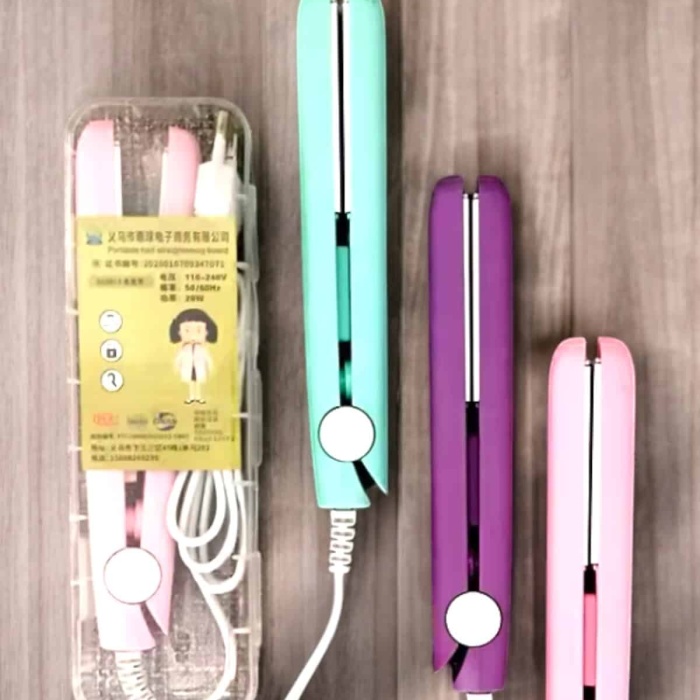 KESGİN MARKET ® 180°C Isı ve Uzun Süre Kalıcı Düzlük Sağlayan Mini Saç Düzleştirici