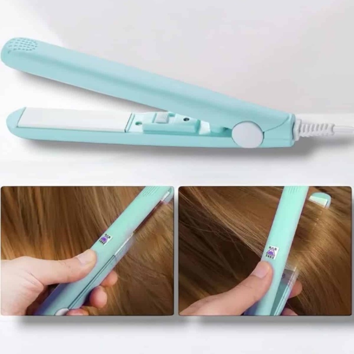 KESGİN MARKET ® 180°C Isı ve Uzun Süre Kalıcı Düzlük Sağlayan Mini Saç Düzleştirici