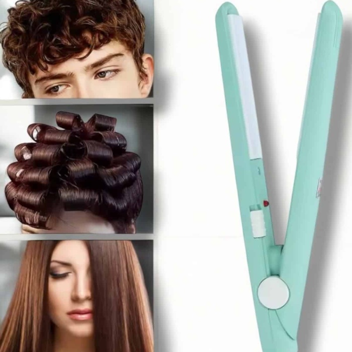 KESGİN MARKET ® Kompakt ve Hafif: Elektriklenme Karşıtı Mini Saç Düzleştirici