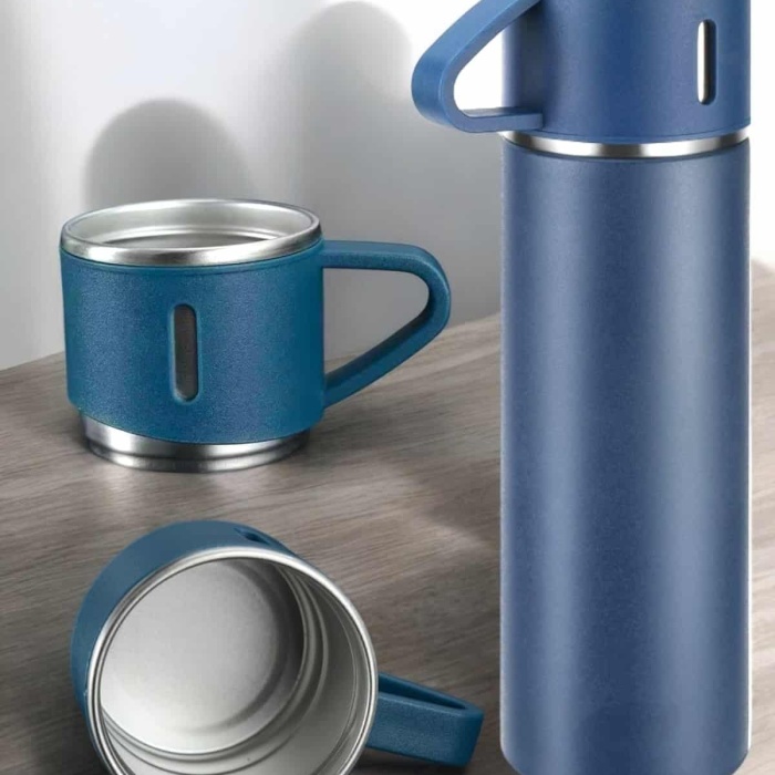 KESGİN MARKET ® 500 ml Kapasiteli Taşınabilir Basınçlı Termos Seti Günlük Kullanım için İdeal