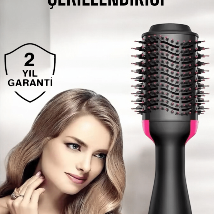 KESGİN MARKET ® 1200 Watt Gücünde, Negatif İyon Teknolojili, 3 Isı Kademeli Fön Tarağı