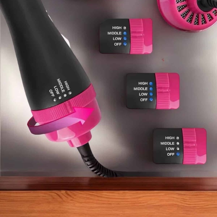 KESGİN MARKET ® 220°C’ye Kadar Isınan, Hacim ve Yıpranma Karşıtı Profesyonel Fön Tarağı