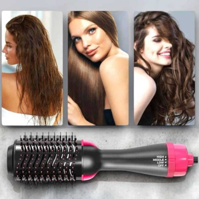 KESGİN MARKET ® 220°C’ye Kadar Isınan, Hacim ve Yıpranma Karşıtı Profesyonel Fön Tarağı