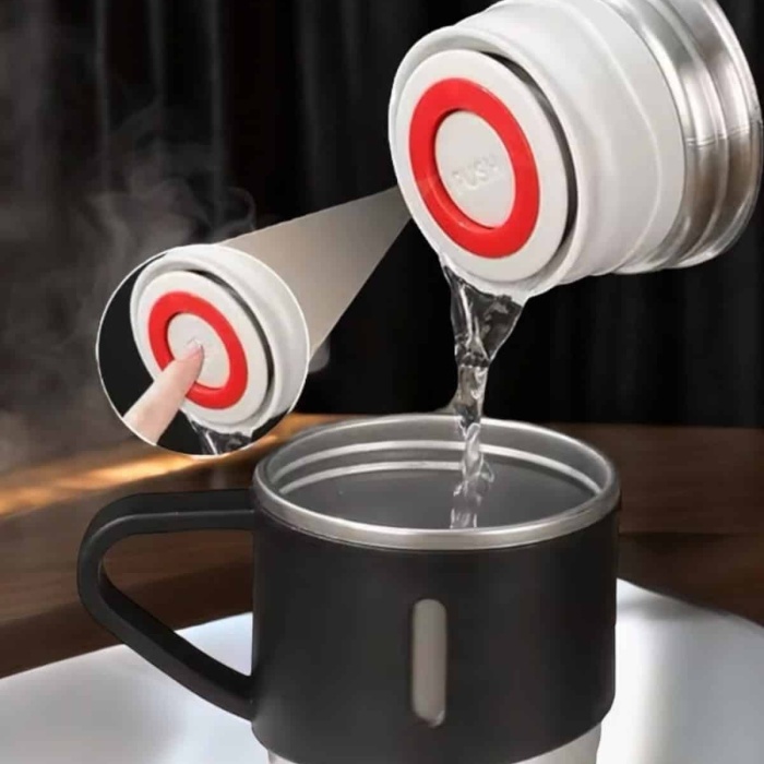 KESGİN MARKET ® Şık ve Dayanıklı 3 Bardaklı Termos Seti Uzun Süre Isı Koruma Özellikli