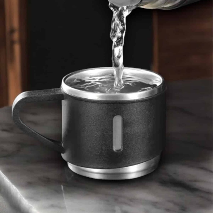 KESGİN MARKET ® Şık ve Dayanıklı 3 Bardaklı Termos Seti Uzun Süre Isı Koruma Özellikli