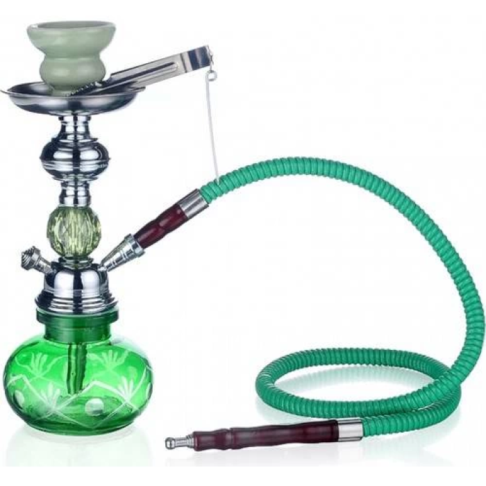 KESGİN MARKET® Küçük Boy Nargile Takımı - Yeşil