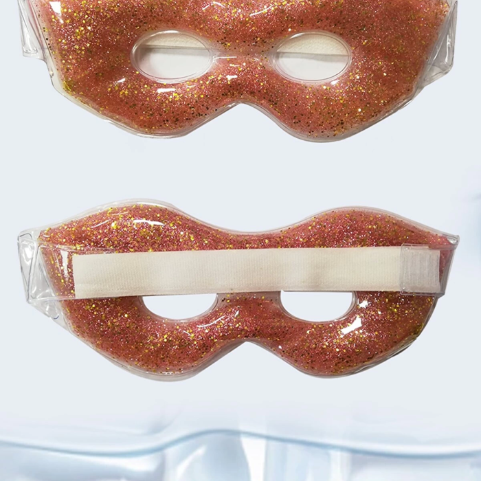 KESGİN MARKET® Simli Jel Göz Pedi Buz Maskesi Yorgunluk Giderici Soğutma Göz Bakımı Rahatlatıcı Uyku Maskesi