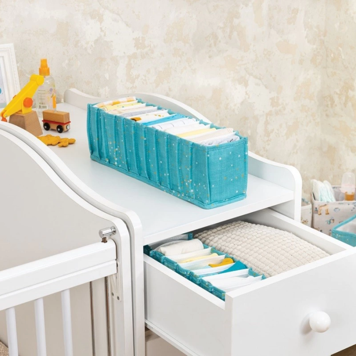 KESGİN MARKET® Baby Akordiyon Organizer Çekmece Düzenleyici Small (yeşil) - 04102