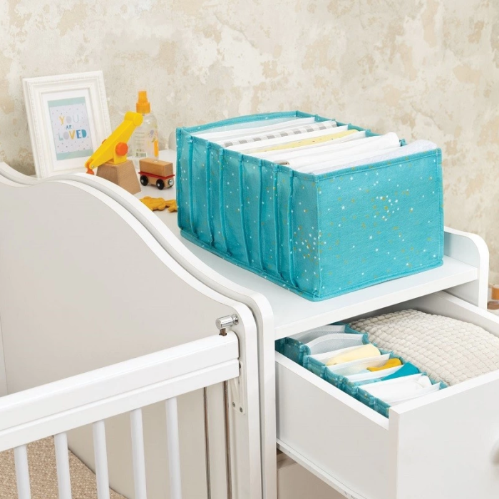 KESGİN MARKET® Baby Akordiyon Organizer Çekmece Düzenleyici Large (yeşil) - 04089