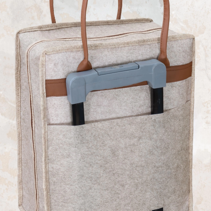 KESGİN MARKET® Deri Kulplu Ayakkabı Seyahat Çantası 04263