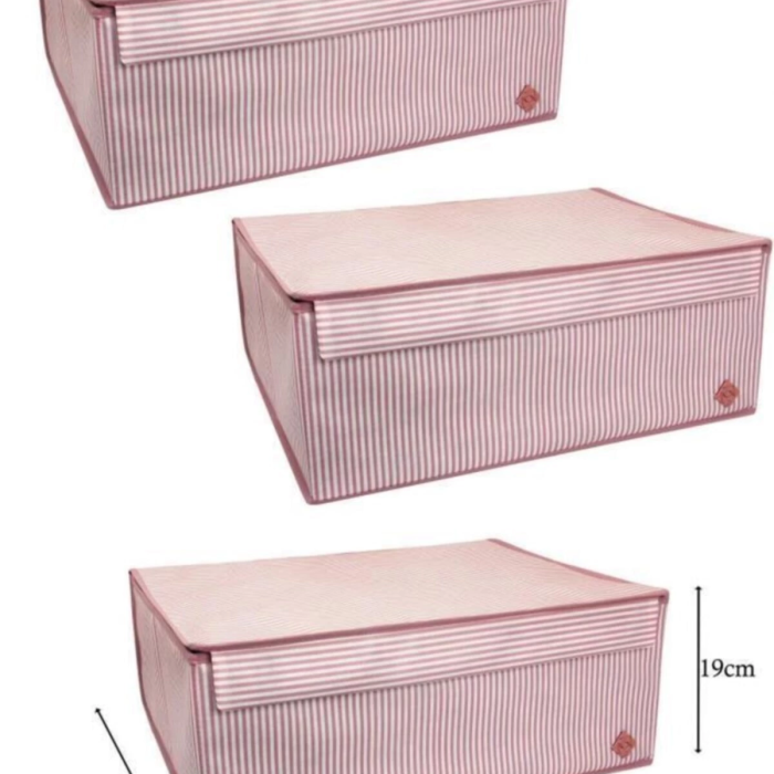 KESGİN MARKET® Düzenleyici Kutu Organizer Cırtlı Saklama Hurç Maxi Boy 30cm X 40cm X 50cm (5 Adet)