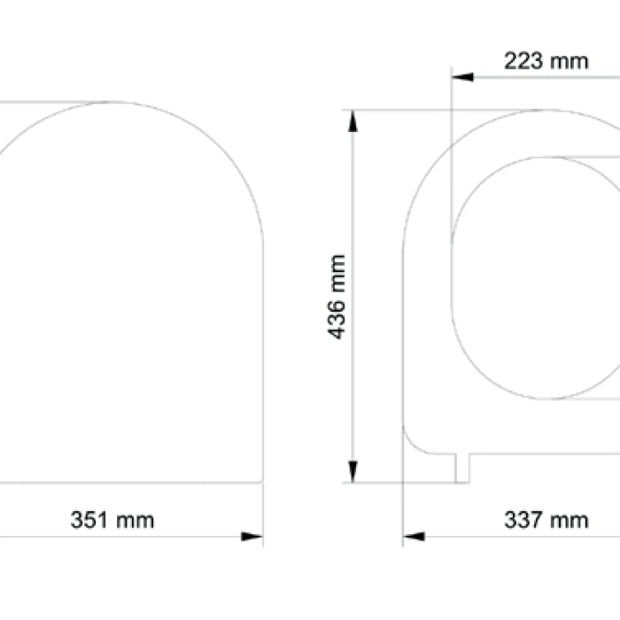 KESGİN MARKET® Gala Slim Model Yavaş Kapanan Amortisörlü Klozet Kapağı Ultra İnce Tasarım