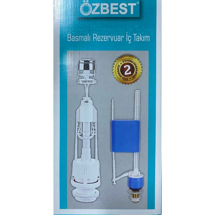 KESGİN MARKET® Özbest Su Tasarruflu Basmalı Klozet Rezervuar İç Takımı - Uyumlu Ve Dayanıklı