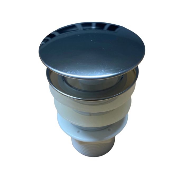 KESGİN MARKET® Pop Up Krom Kaplama Bas Aç Lavabo Sifonu Gideri Ekstra Contalı