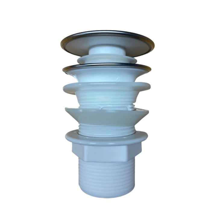 KESGİN MARKET® Pop Up Krom Kaplama Bas Aç Lavabo Sifonu Gideri Ekstra Contalı