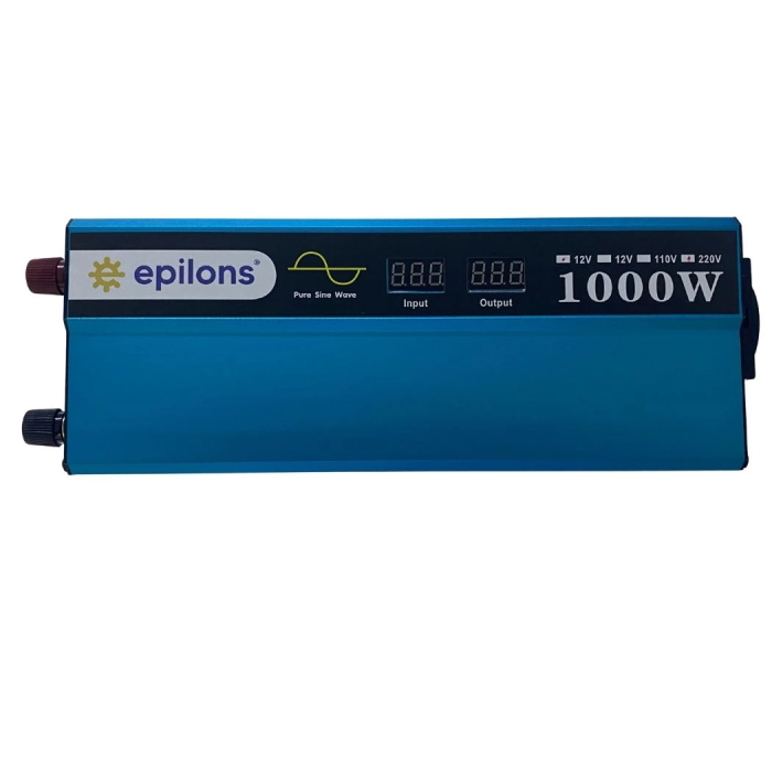 KESGİN MARKET® Epilons 12v 1000w Tam Sinus İnverter 220v Çevirici Taşınabilir Güç Kaynağı