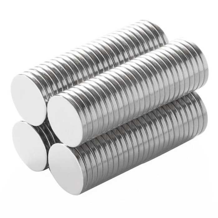 KESGİN MARKET® N35 12x2 Mm Neodyum Mıknatıs 100 Adet, Yuvarlak, Nikel Kaplamalı Kaliteli Ve Dayanıklı Ürün