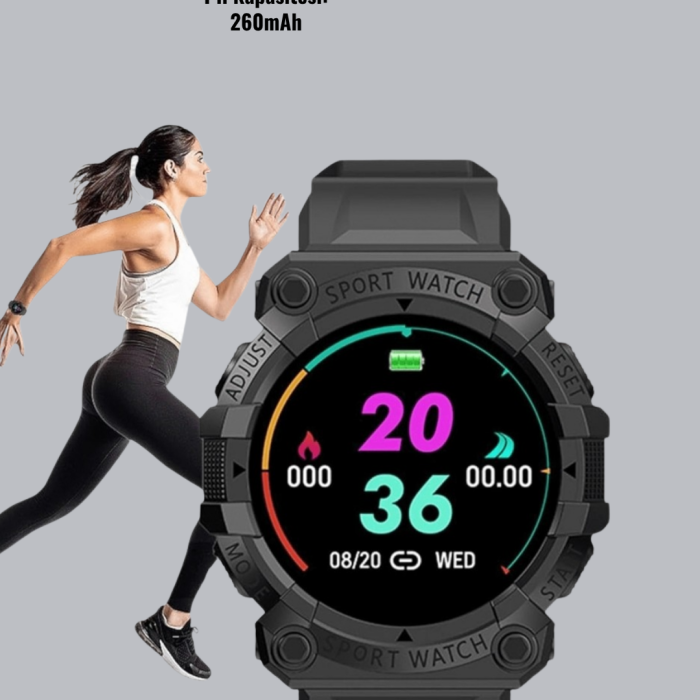 KESGİN MARKET® Sporcu Akıllı Saat – Kalp Atışı, Adım, Kalori ve Tansiyon Takipli