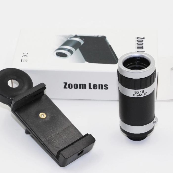 KESGİN MARKET® 8x18 Zoom Teleskop Telefon Kamera Lensi Mini El Dürbünü