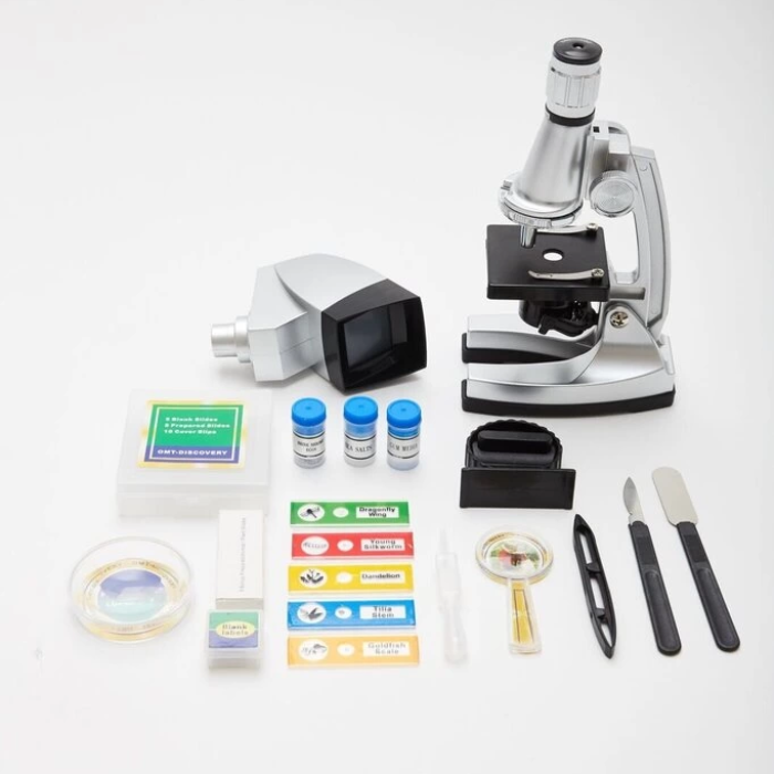 KESGİN MARKET® -50x-100x-200x-400x-600-1200x  Çocuklariçin Eğitici  Projektörlü Mikroskop Seti