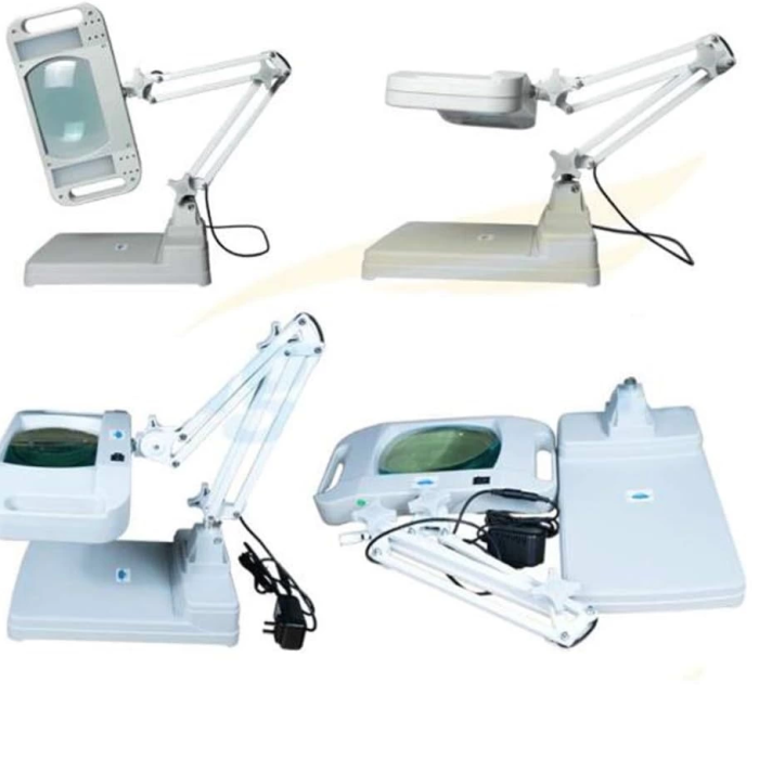 KESGİN MARKET® -5x 10x Büyüteç - Led Işıklı Süper Parlak Enerji Tasarruflu  Masa Lambası Lt-861