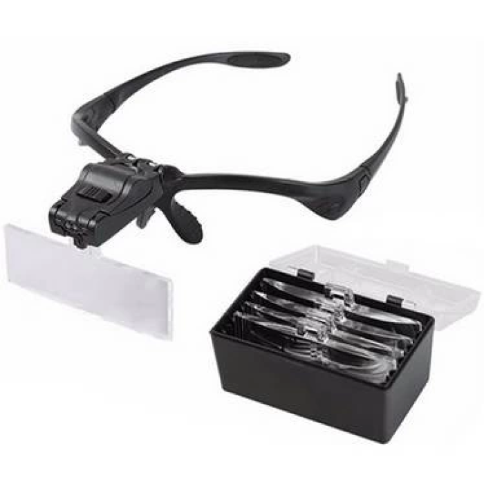 KESGİN MARKET® -ışıklı Gözlük Büyüteç - 5 Farklı Lens 9892b