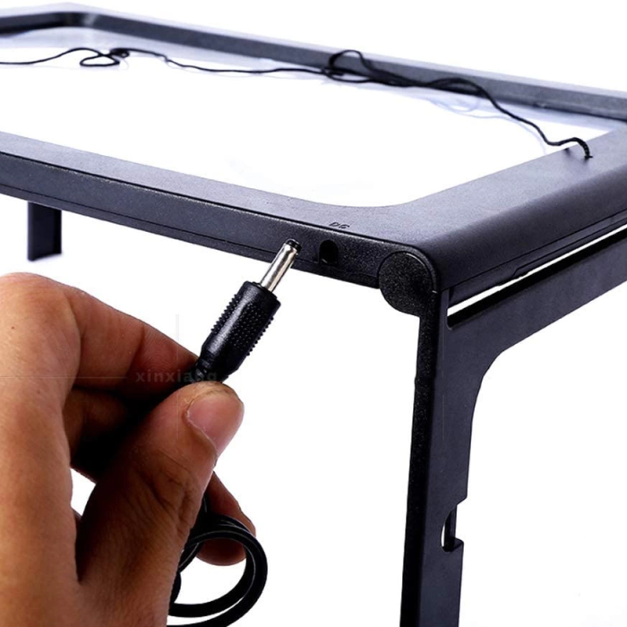 KESGİN MARKET® -yaşlılar İçin  A4 Boyutu Masa Tipi Işıklı Okuma Büyüteç Th-275205b