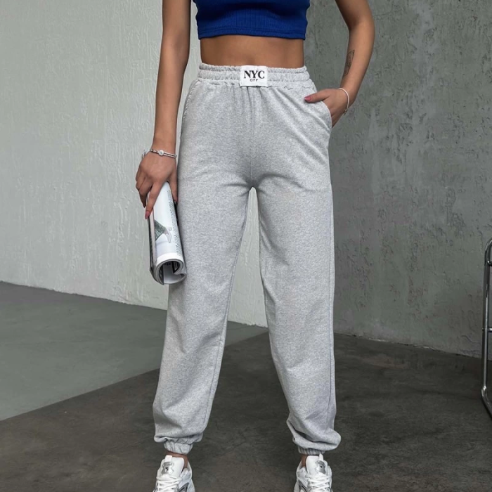 KESGİN MARKET® Rahatlığın Şıklığı Tarz Gri Paçası Lastikli Eşofman Altı