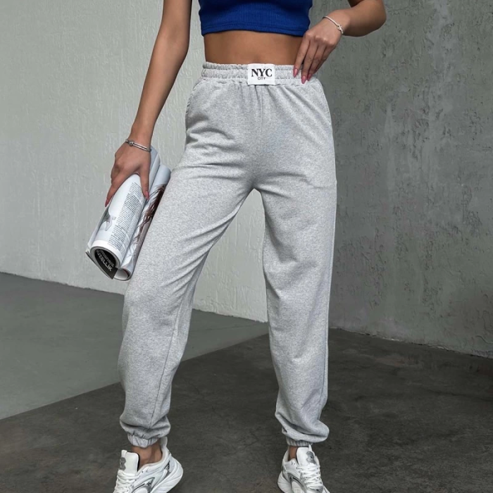 KESGİN MARKET® Rahatlığın Şıklığı Tarz Gri Paçası Lastikli Eşofman Altı