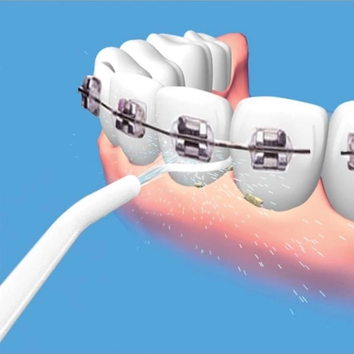 KESGİN MARKET® Portatif Tasarım Power Floss Mekanik Diş Ve Ağız Temizleme Aleti