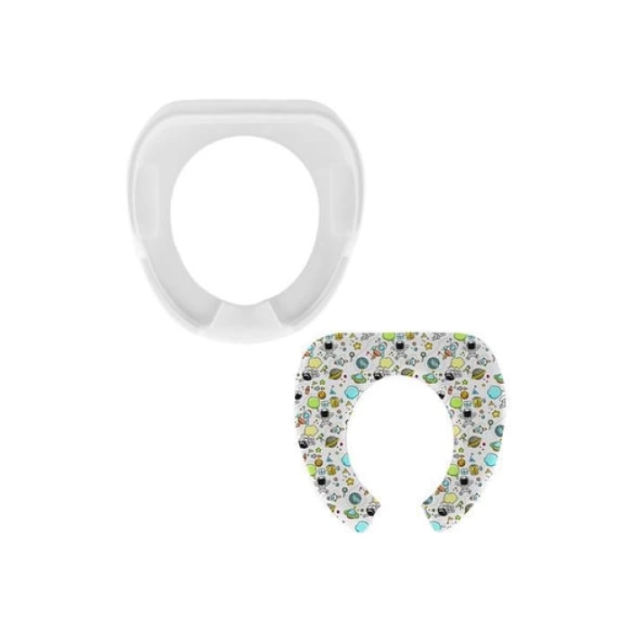 KESGİN MARKET® Softy Jumbo Kids Çocuk-bebek Yanlardan Tutmalı Yumuşak Süngerli Klozet Kapağı Adaptörü