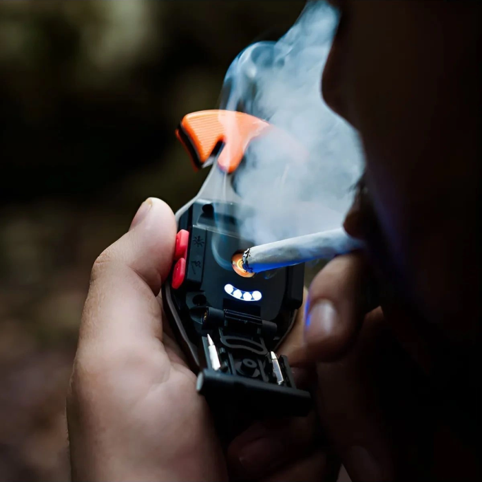 KESGİN MARKET® Çok Fonksiyonlu Mini Led Lamba Anahtarlık Ve Çakmak Usb Şarjlı Kamp İçin Taşınabilir 7 Modlu