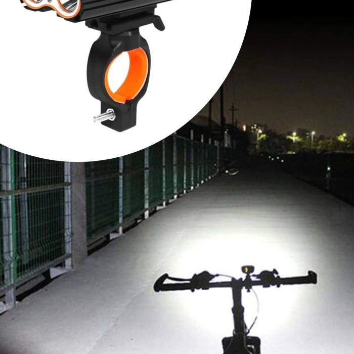 KESGİN MARKET® Şarj Göstergeli Uzun Menzil Su Geçirmez Led Bisiklet Feneri 1600 Lumen