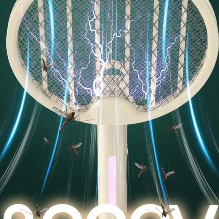 KESGİN MARKET® Tenis Raketi Tipi Masaüstü Olabilen Gece Lambalı Sinek Kovucu,öldürücü Raket