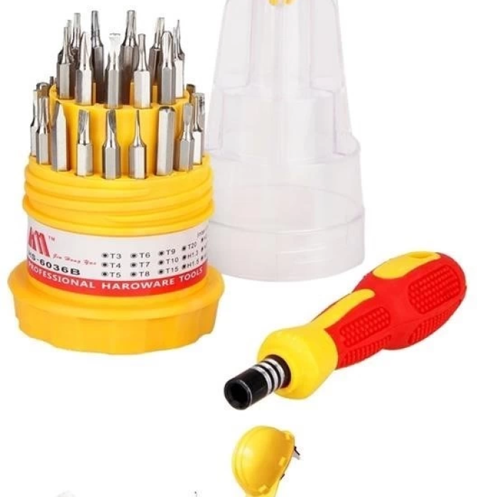 KESGİN MARKET® Orta 31 Parça Hassas Tornavida Bits Uç Seti Yumurta Tornavida