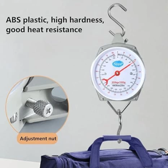 KESGİN MARKET® 100 Kg Kapasiteli Askılı Terazi - Dayanıklı, Net Kadranlı, Çift Ölçü Birimli, Endüstriyel Ve Dış Mekan Uyumlu