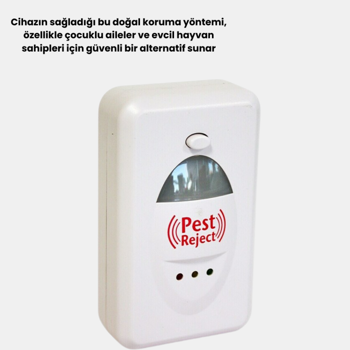 KESGİN MARKET® Ultrasonik Haşere Kovucu Cihaz – Sessiz, Kimyasalsız ve Etkili Koruma