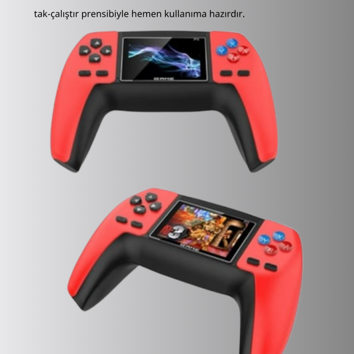 KESGİN MARKET® Retro Oyun Konsolu – 520 Klasik Oyunlu Taşınabilir Gamepad