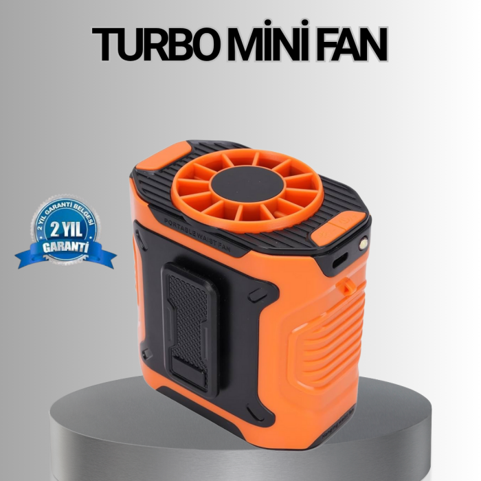KESGİN MARKET® Turbo Mini Taşınabilir Fan – 100 Kademeli Dijital Hız Kontrolü ve Type-C Şarj