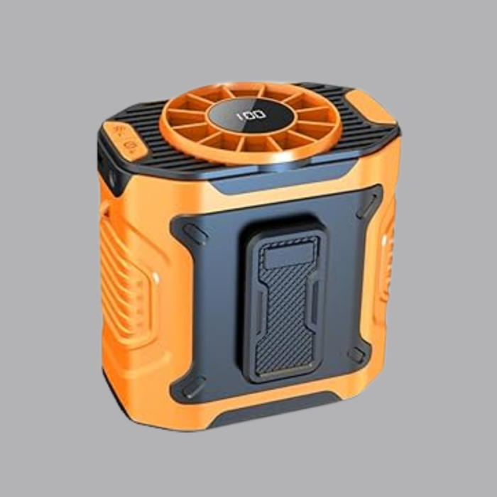 KESGİN MARKET® Turbo Mini Taşınabilir Fan – 100 Kademeli Dijital Hız Kontrolü ve Type-C Şarj