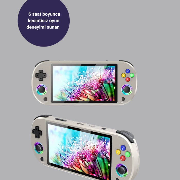 KESGİN MARKET® HD Çıkış Destekli Taşınabilir Oyun Konsolu – 5 İnç IPS Ekran, RGB Işıklı